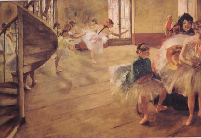 Edgar Degas The Rehearsal (nn03) oil painting image